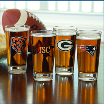 NFL Engraved Pint Glasses Personalized Engraved Choose From 32 Teams!